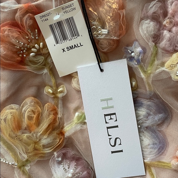 HELSI Tessa Long Sleeve Beaded Gown - Picture 7 of 10